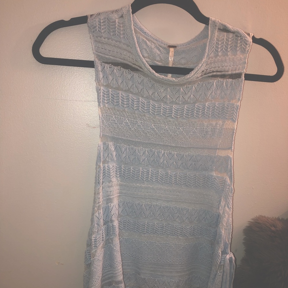 ✨Free People blue tank top✨